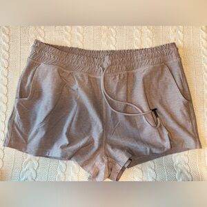 Beyond Yoga Heather Gray Athletic Shorts